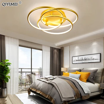 

LED Chandelier Lighting For Living Room Bedroom Gold color Iron Chandelier Light indoor home fixture AC85-260V Luminaria