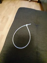 Blanco puede hacerse sujetacables de nylon 8*150/200/250/300/400/450may suelto slipknot corbata reutilizable de plástico de embalaje de la envoltura de corbata Correa