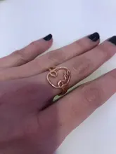 QIMING étnicos artista exagerado las mujeres anillo de rostro humano abstracto anillos de oro nudillo Midi anillo de dedo joyería de fiesta, regalo