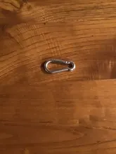 LLavero de mosquetón de gancho de resorte de acero inoxidable 304, cierre de eslabón rápido, hebilla de M4-M7, 1 ud.