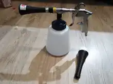 Pistola de limpieza profunda para Interior de coche, lanza Tornador de espuma Gs, con cepillo, novedad, promoción