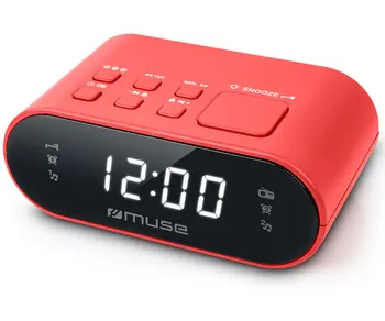

MUSE M-10 RADIUS NETWORK ALARM CLOCK FM WITH BUILT-IN SPEAKER