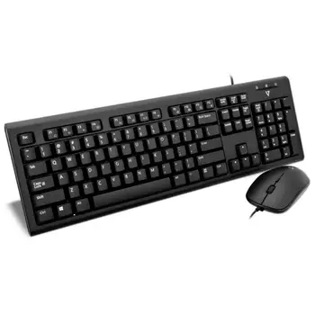 

USB keyboard and MOUSE English US PS2 ADAPTER black US