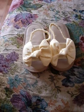 Sandalias para bebé con nudo de lazo para niñas, zapatos de princesa infantiles antideslizantes de suela blanda para primeros pasos, verano, 2020