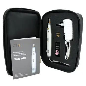 

Set for manicure and pedicure nail art, 10 attachments, apparatus for manicure and pedicure gess-631