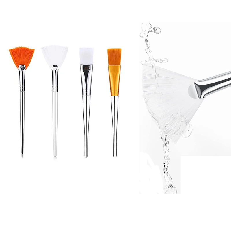 2 Styles Diy Face Mask Brush Set Soft Applicator Brushes Makeup Tools