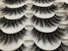 Pestañas postizas 3D de visón Natural, accesorio de maquillaje de imitación, 3D, 5/8/14 pares