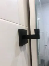 Robe Hooks Clothes-Hook Bathroom-Hardware Wall-Hang White/black Mounted Aluminum Thicken-Space