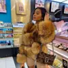 HOOOFUR Faux Fur Coat Women's Jacket Winter Fashion Warm Thick Fox Raccoon Leather Brown Plus Size Especially Fake Fur Cold Coat 1