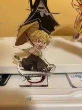 Figuras de acción de Anime Demon Slayer, no Yaiba Kimetsu, acrílico, soporte de escritorio, modelos, plato, pastel, actividades, decoración de escritorio