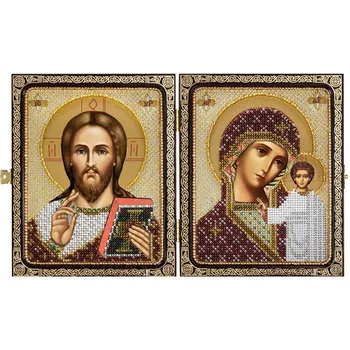 

Se7200 set for embroidery with beads Nova Sloboda 'Christ the Savior and the press. Virgin Kazan '23x14,2 cm