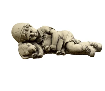 

Decorative figure Child Lying on concrete-stone for outdoor garden