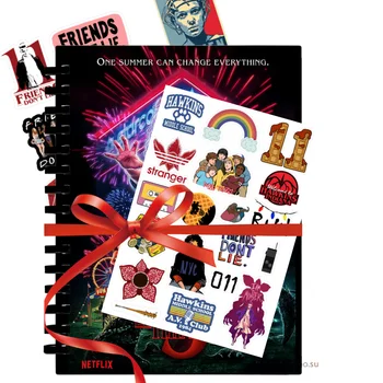 

Boxing very strange cases/box Stranger Things notebook stickers