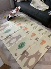 Miamumi-alfombra de espuma para gimnasio de actividades de bebé, tapete para niños, alfombra térmica plegable, alfombra para gatear, juguete para niños para el desarrollo de letras y animales