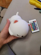 Bedside-Lamp Night-Light Touch-Sensor Remote Bedroom Baby Gift Rechargeable Silicone