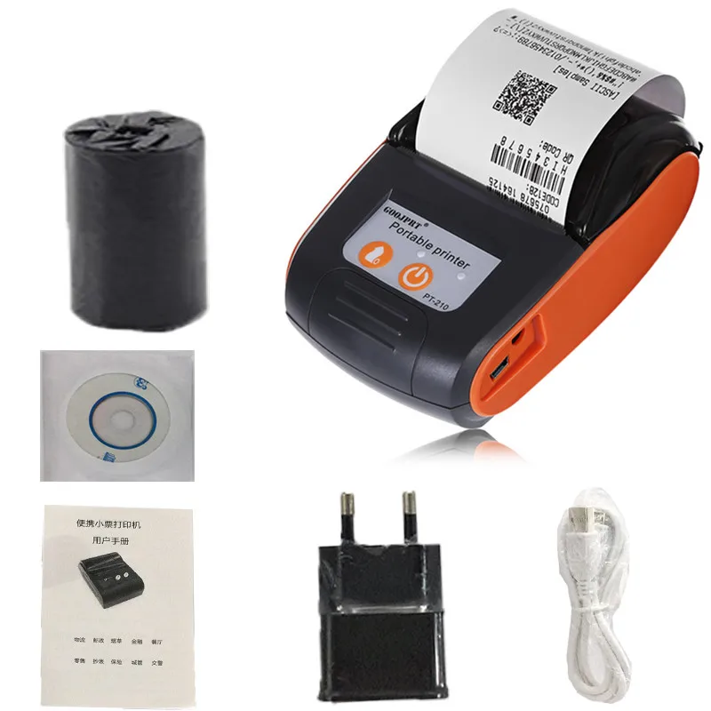 GOOJPRT High Quality Mini 58mm Thermal Receipt Ticket Printer Bluetooth Wireless For Mobile Bill Machine Printer Clubs Stores