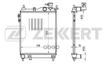 

Radiator OHL. DV. Hyundai Getz 02-zekkert art. mk-1174