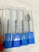 Broca de carburo de tungsteno Spear para manicura, brocas rotativas de 3/32 , accesorios para decoración de uñas