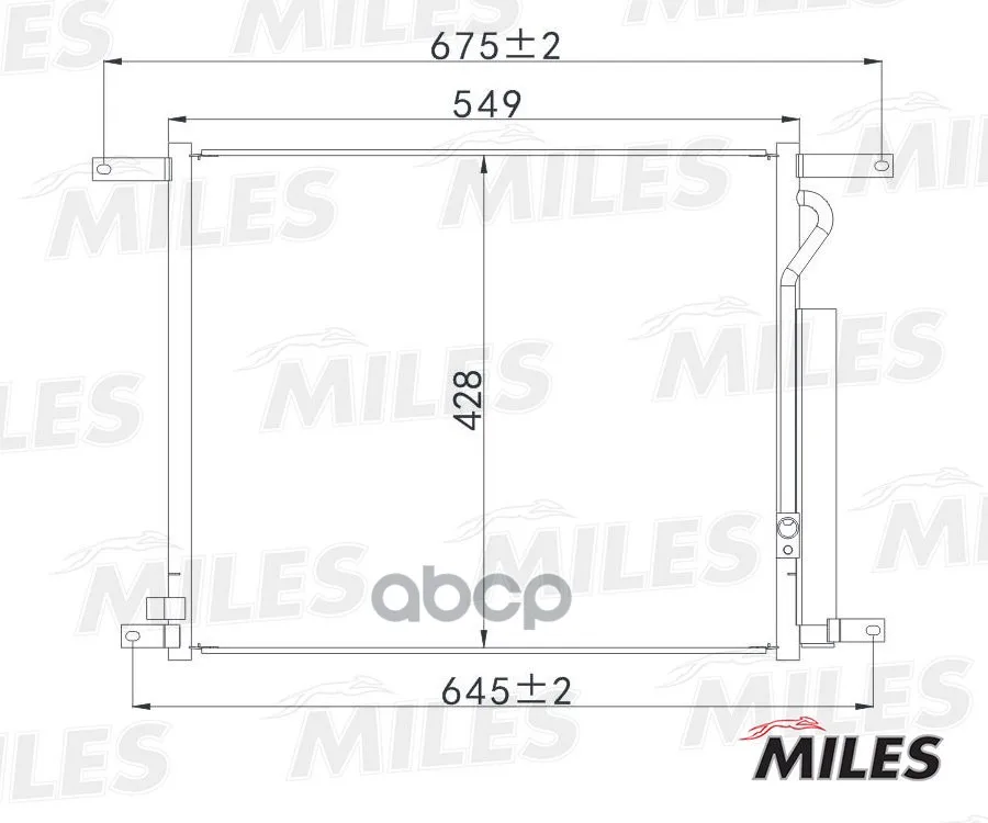 Конденсер Chevrolet Aveo 1.4 08- Miles Accb067 Miles арт. ACCB067