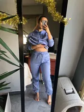 Chándal de lana para mujer, conjunto de dos piezas con capucha de gran tamaño, sudadera y pantalones de Color sólido, trajes informales de otoño e invierno