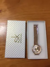 Shengke-relojes de cristal de lujo para mujer, reloj de pulsera de cuarzo de diseño Original, creativo, femenino
