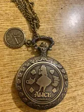 Cobre antiguo Vintage Steampunk bronce hueco de collar de reloj de bolsillo de cuarzo colgante de cadena de reloj de las mujeres de los hombres con accesorios