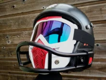 Detachable-Goggle Helmet-Mask Motorcycle-Glasses Ski-Bike Open-Face Uv-Protection 