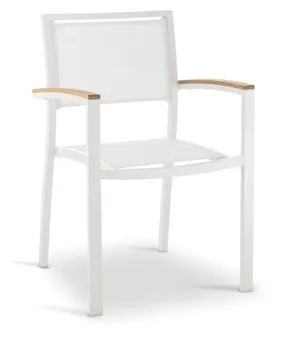 

Armchair KOS, aluminium, white, textilene White