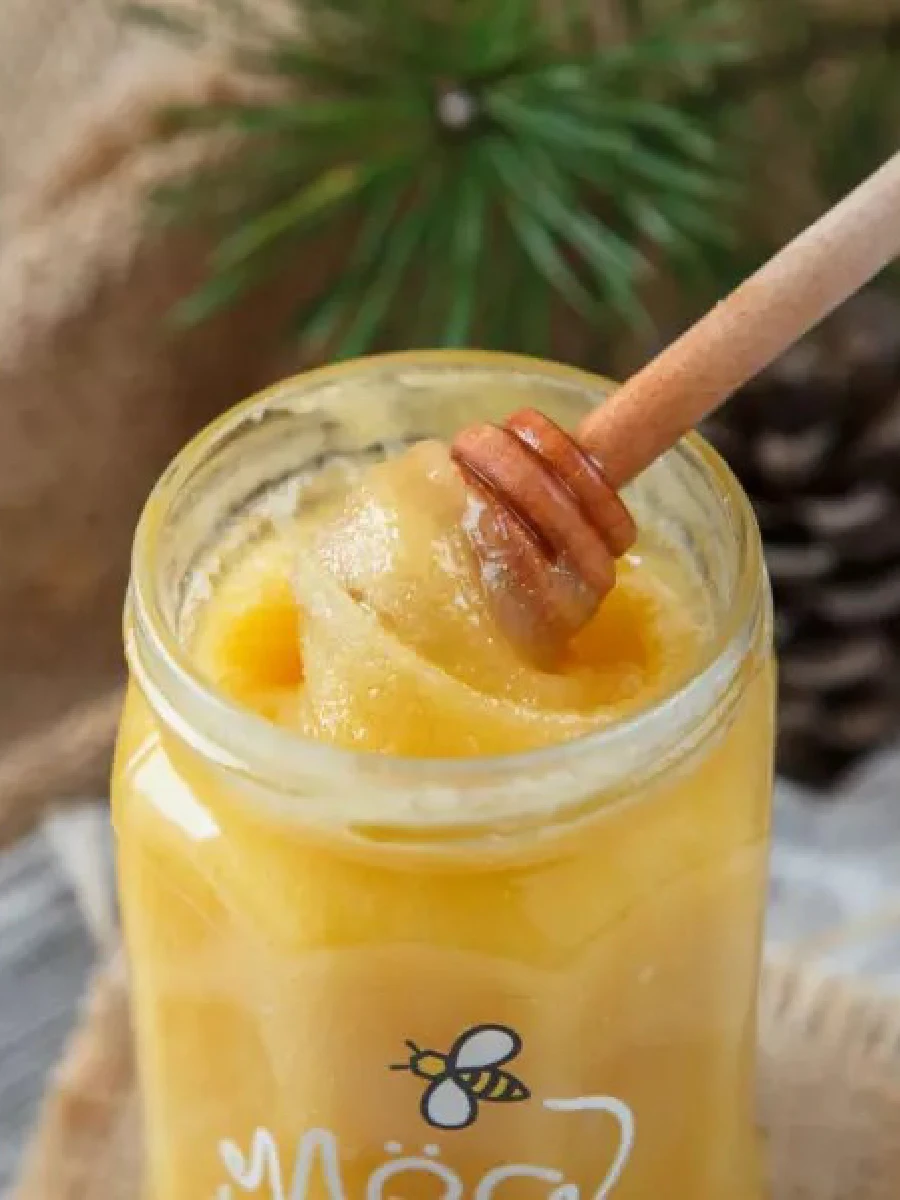 Bashkir honey with Cedar fat thick, natural honey, sugar-free sweets, lean product, 500g, food, pp products, healthy sweets, sugar-free sweets, tea, sweets for tea, delicious honey, healthy foods, a gift for health