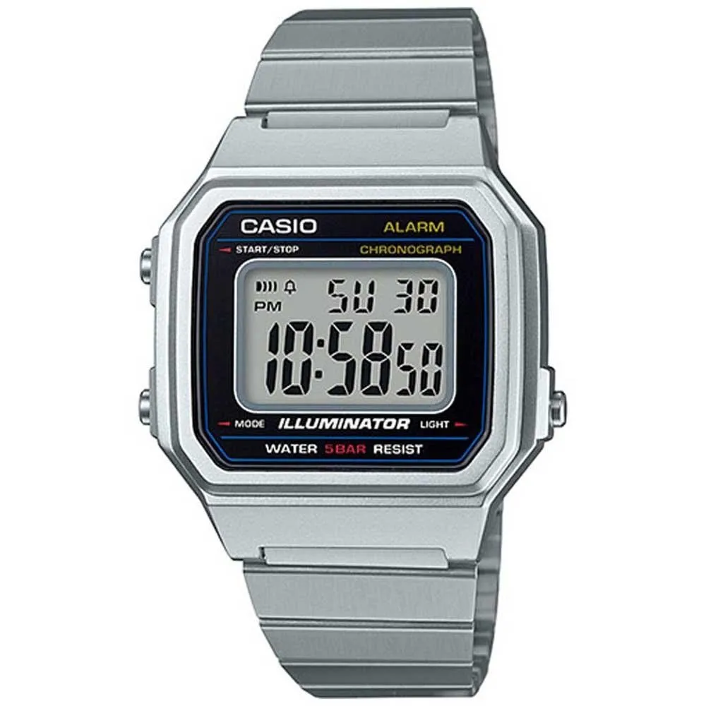 Retro Casual Casio Digital Watch B650wd-1a Steel Strap Alarm Led Light -  Digital Wristwatches - AliExpress
