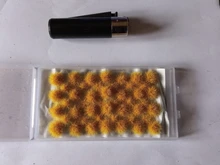 Césped estático de 40x5mm, pequeño paisaje de flores, modelo de ferrocarril, juego de guerra