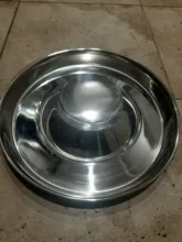 Dog-Bowl Puppy-Litter Stainless-Feeder Dish-Weaning Pet Food-Feeding Silver