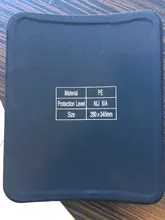 11*14 pulgadas ligero bala prueba placa NIJ IIIA militar armadura a prueba de balas PE placas balísticas