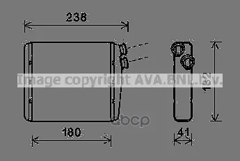 Радиатор Отопителя Land Rover: Freelander 2(Fa) 2.2 Td4/2.2 Td4 4x4/3.2/3.2 I6 Hse 4x4 06- Ava арт. VOA6163