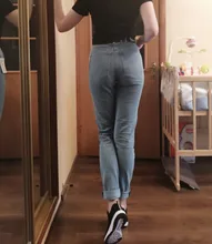 Luckinyoyo jean mujer mamá pantalones vaqueros de estilo boyfriend para mujer cintura alta con push up de gran tamaño damas jeans denim 5xl 2020