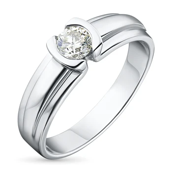 

White gold ring with a diamond e0901kts12071300