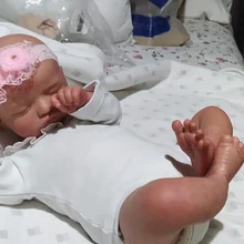 Kit de muñeca de vinilo de Rosalie, juego completo de muñeca realista de tacto suave de color fresco con cuerpo popular con certificado, 20 pulgadas