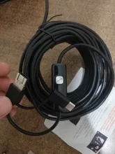 Cámara endoscópica Flexible USB tipo C, endoscopio de tubo de inspección HD, impermeable, para teléfono Android, PC, coche, Cable duro de 10M