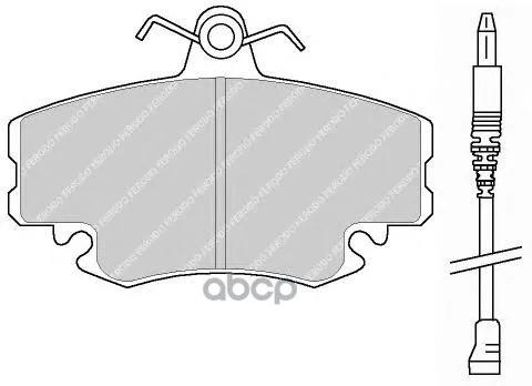 Колодки Тормозные Renault Logan 04-/Sandero 08-/Clio 91- Передние С Датчиком Ferodo Fdb845 Ferodo арт. FDB845