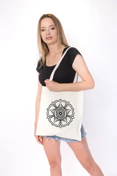 

Angemiel Bag Motif Flower Shopping Beach Tote Bag