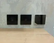 Switch Eu Glass Touch-Sensor Wall SRAN 220v Crystal Standard 1/2/3-gang Luxury