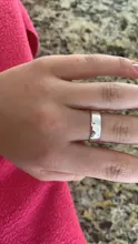 Anillo de boda Plata de Ley 925 100% auténtica estilo coreano para hombre y mujer, joyería fina