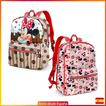 

MINNIE Mochila reversible cupcake, ideal para la escuela, con 1 bolsillo con cremallera