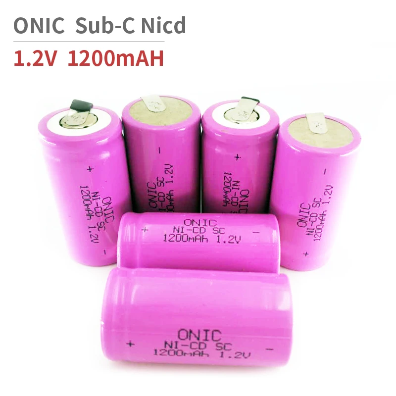 

ONIC Ni-CD Sub-C 1200mAh 1.2V Rechargeable Battery electric power tools 4/5 SC