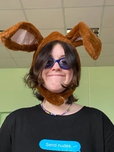 Gorro con orejas de conejo para mujer y niña, Gorro con orejas de conejo para Halloween, Cosplay, gorro largo con Orejas de conejo de peluche Sombrero de conejo