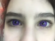 Lentillas de disfraz de Halloween, lentes de contacto de colores para ojos, azules y rojos