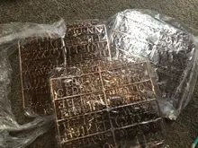 Personajes de oro rosa para Carta de fieltro, números de 250 piezas para tablero de letra cambiable
