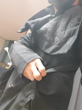 Coat Jacket Cotton-Padded EAM Woman New-Fashion Long-Type Winter Black Stand Lead Regular