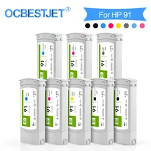 

OCBESTJET Compatible Ink Cartridge With Pigment Ink For HP 91 For For HP Designjet Z6100 Z6100ps Printer