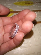 Huitan-anillo de compromiso con Circonia cúbica para mujer, sortija de compromiso, de boda, de lujo, cuadrado, Micro pavé, promesa de amor, gran oferta